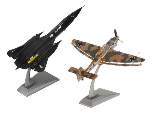 2x 1:72 Ju87 Aircraft 1: 144 Sr-71a Blackbird Fighter Modelo