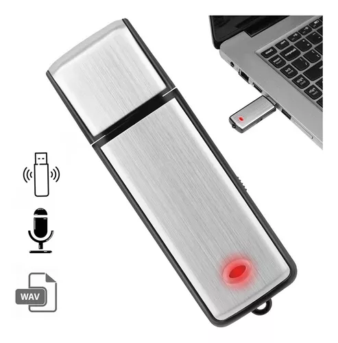 Mini Grabadora De Voz Espía Con Micrófono/usb 16gb 19horas