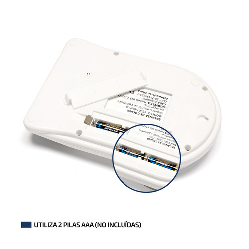 Imagen 6 de 10 de Balanza Electronica Digital Cocina 10 Kilos Alta Precisión Capacidad máxima 10 kg Color Blanco