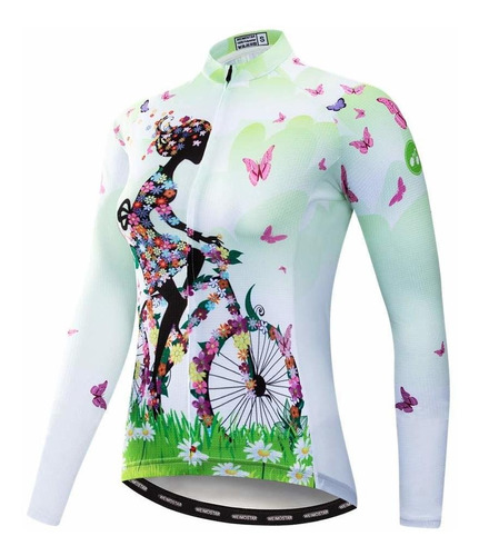 Jersey De Ciclismo De Manga Larga Para Mujer Camisas De Mtb 