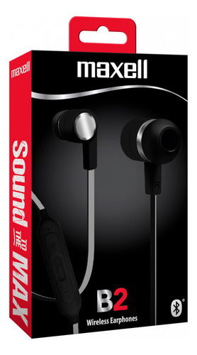 Audífonos Maxell Bluetooth Bass Bt14 B2 Negro / Pm