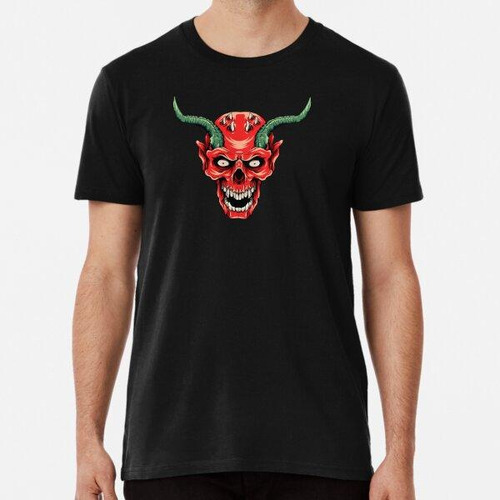 Remera Red Devil - Gráfico Siniestro Con Red Devil Algodon P