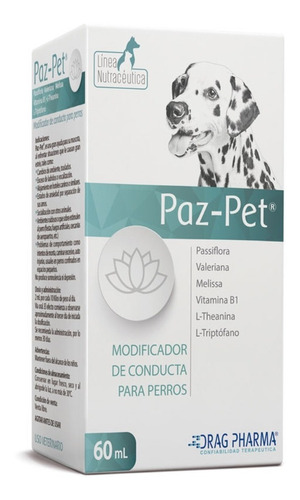 Paz Pet Suspensión Oral 60 Ml Calma Estrés Traslados Ruidos