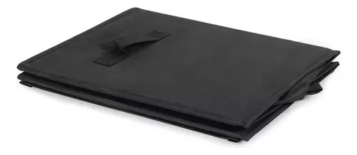 Cajas Organizadoras Cesto Tela Para Ropa Hogar Plegable Cuadros Negro Con  Blanco 4pcs
