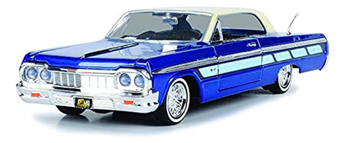 Motormax 79021 - Chevy Impala Lowrider Hard Top Candy Blue 