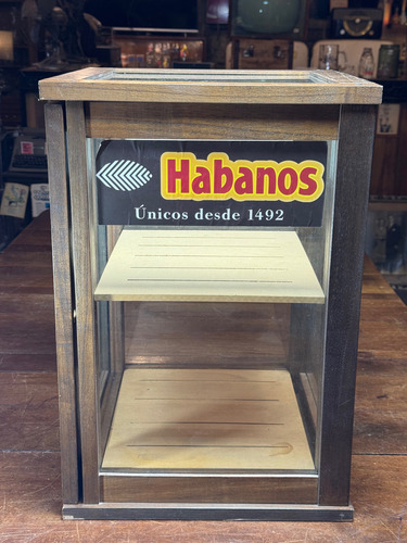 Vitrina Exhibidor De Madera Humidor Cigarros Habanos Marrón (Usado)