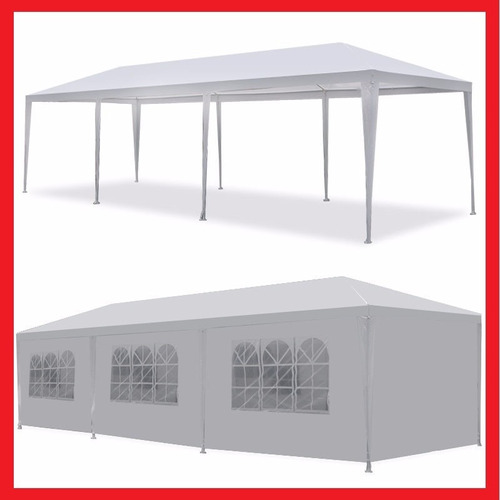 Carpa 9x3 Mts Gazebo Toldo Deluxe Muy Grande 8 Paredes