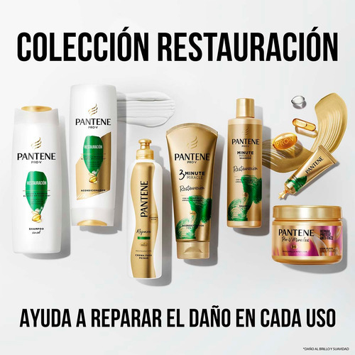 Shampoo Pantene Pro-v Restauración Sin Sal Envase De 500 Ml