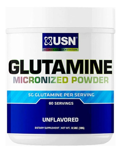 Pure Glutamine 300 Gr Usn L-glutamina Recuperacion Muscular