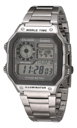 Casio - Reloj De Cuarzo Para Hombre (10 Años, Batería, Acero