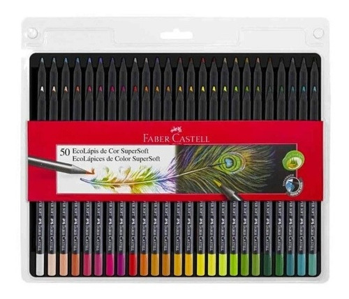 Imagen 1 de 2 de Lapices De Colores Faber Castell Supersoft Por 50 Colores