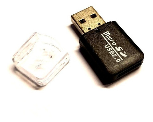 Imagen 1 de 3 de Lector Memoria Micro Sd Usb 2.0 Hc Tf Card Reader