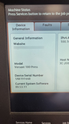 Prensa Xerox Versant 180 (13x26 ) (Usado)