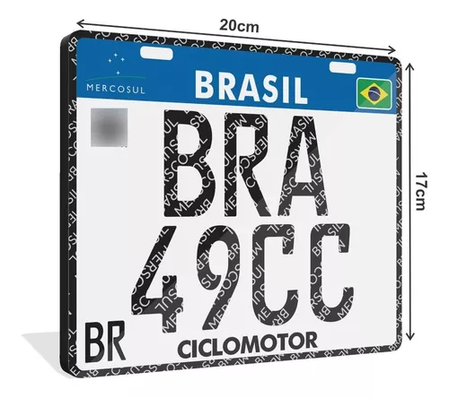 Placa Personalizadas Moto Pvc/ps 2mm - Grau E Corte - Escorrega o Preço