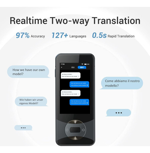 Wooask Language Translator Device Portable Real-time Voice