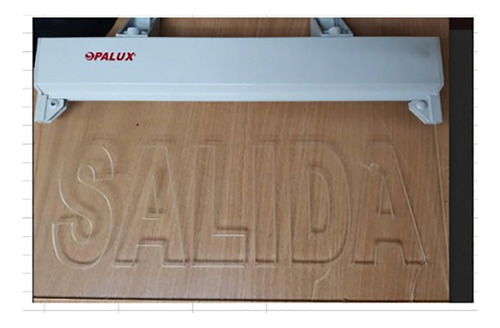 Letrero Led Señalizador Salida Acrílico Bajorelieve Opalux