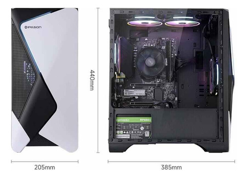 Ipason - Gaming Desktop - Amd Ryzen 5 5600g 6 Core 3.9ghz