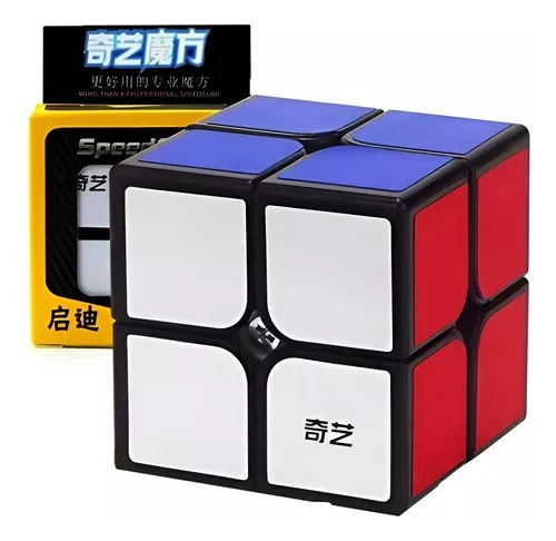 Cubo Rubik 2x2 Qiyi Qidi Speedcube Fondo Negro Original