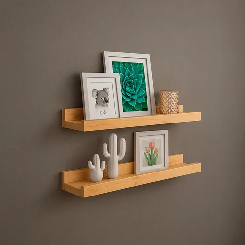 Estante Madera De Pino Para Cuadros Fotos 80 Cm Envio Gratis