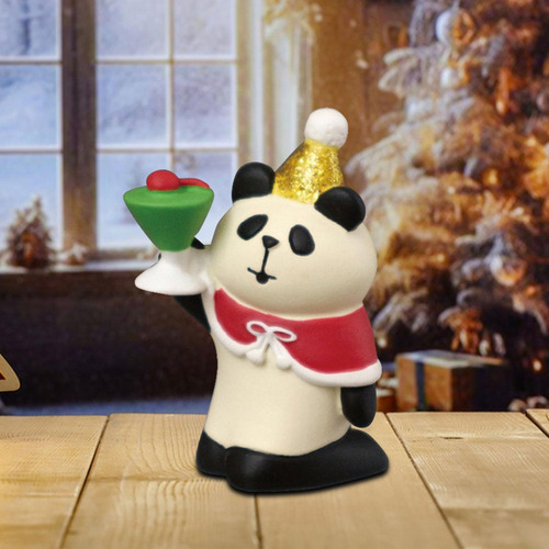 5 Mini Estátua De Animal, Estatueta Em Miniatura De Panda