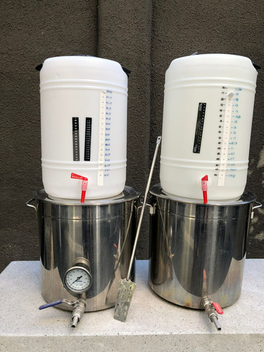 Mini Planta Elaboración De Cerveza Ollas 30 Lt Acero Inox.