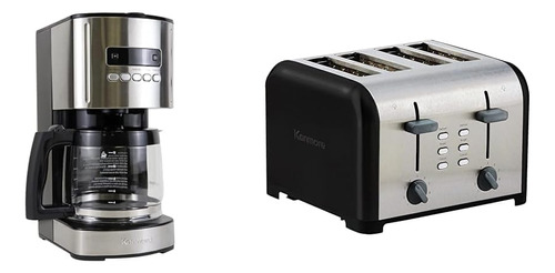 Kenmore - Cafetera Programable De Goteo De 12 Tazas Tostador