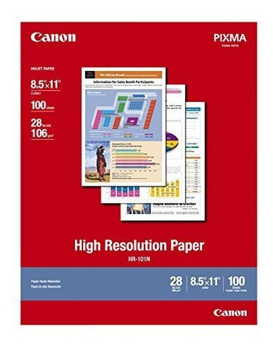 Canon Hr-101 Papel De Alta Resolución Para Las Impresoras De