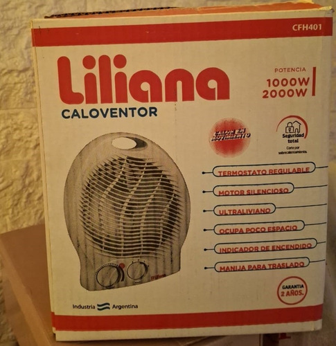 Calefactor Eléctrico Liliana Cfh401 2000w Caloventor Blanco (Usado)