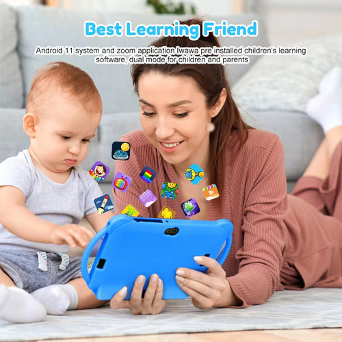Tablet Dora 7 Kids Niños 2gb 32gb Anti Golpes Contr Parental Celeste