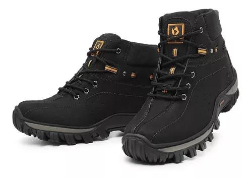 Bota Botina Coturno Masculino Adventure Caminhada em Lona