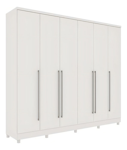Armario doble Sevilla 6 Pt 8 Gv Neve, color blanco