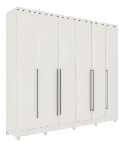 Armario doble Sevilla 6 Pt 8 Gv Neve, color blanco