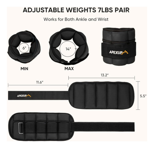 Set Pesas Tobillo Ajustables