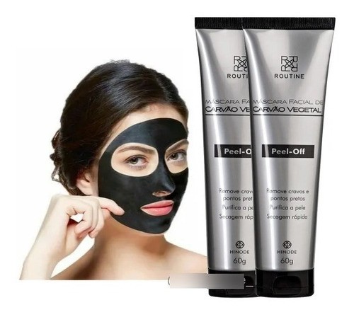 Pack 2u Mascarilla Facial Carbónactivo Puntos Negros Premium