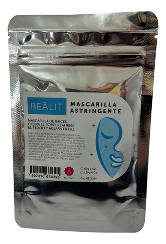 Mascarilla Astringente Cierra Poros Limpia Y Aclara R Bealit