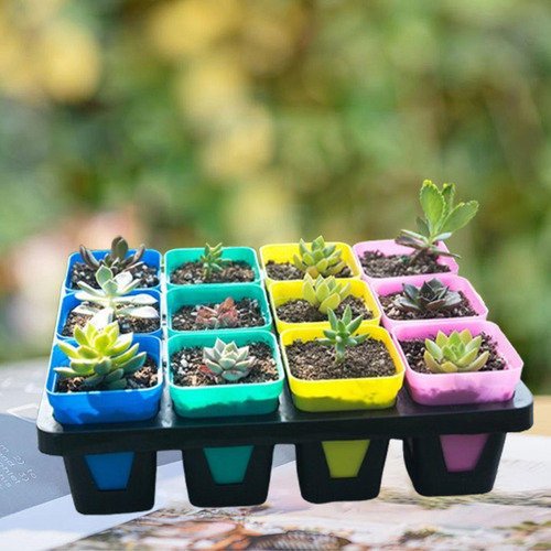 Bandeja Para Macetas De Vivero, Soporte Pequeño 12 Celdas