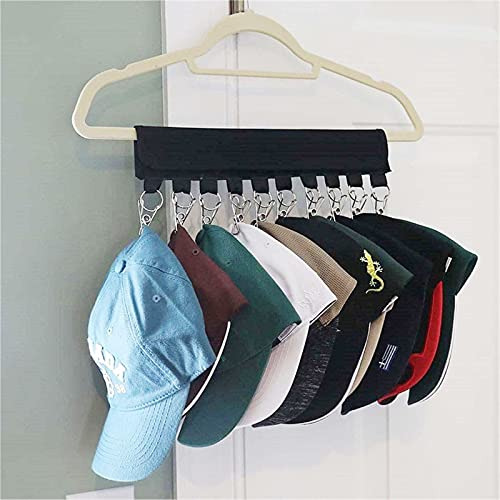 Organizador De Sombreros Con 10 Clips Para Colgar Gorros