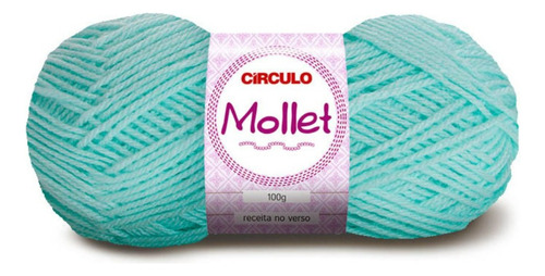 Fio Lã Mollet Círculo Para Crochê Tricô Novelo Com 100g 200m Cor Verde Candy 350 - Lã Mollet