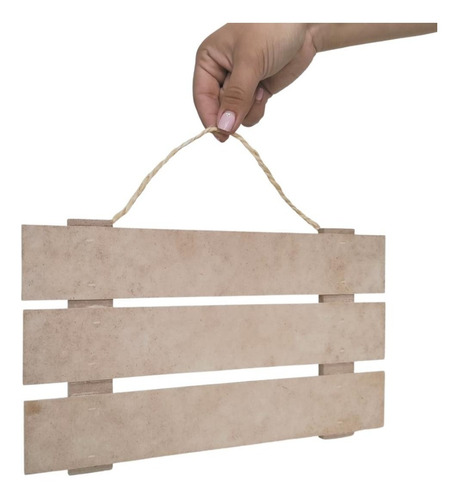 Letrero Colgante Para Decoración Mdf Sin Pintar Pack 6
