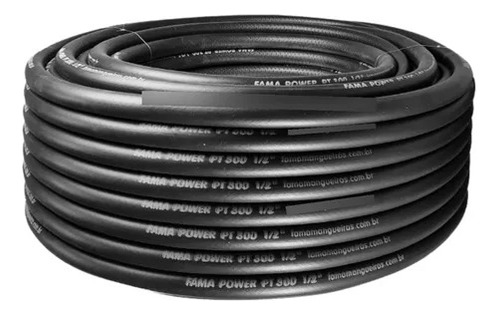 Mangueira Para Jardim De 1/2 Reforçada Pt300 - 50 Metros Cor Preto