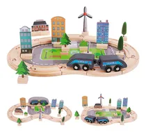 Comprar Juego De Trenes De Madera For Niños Juego De Trenes De Vías