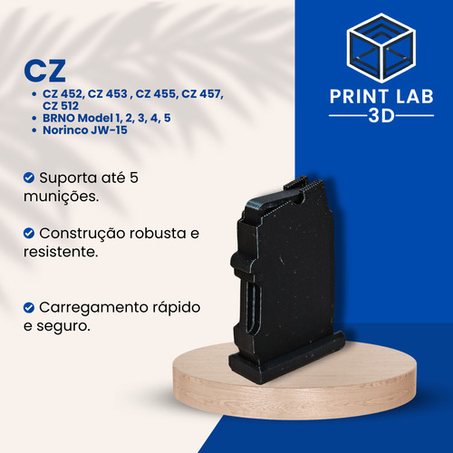 Carregador Cz 5t Polímero / Airsoft