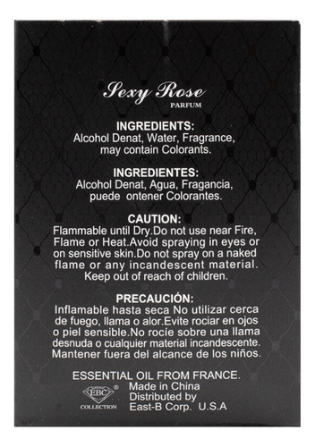 Perfume Ebc Dama Sexy Rose Black