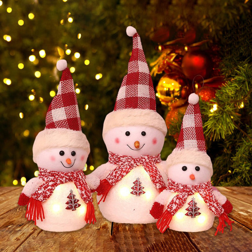 Sdd Navidad Muñeco De Nieve Con Decoración Navideña De