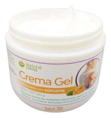 Crema Corporal De Curcuma / Dolor Artucular Y Muscular 120gr Fragancia Mentol