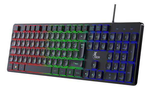 Kit Gamer 3 En 1 Xtech Hasha Teclado Mouse Mouse Pad Español