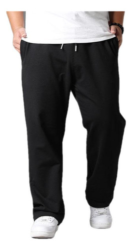 Pantalones Holgados Coreanos Casuales Negros De Talla Grande