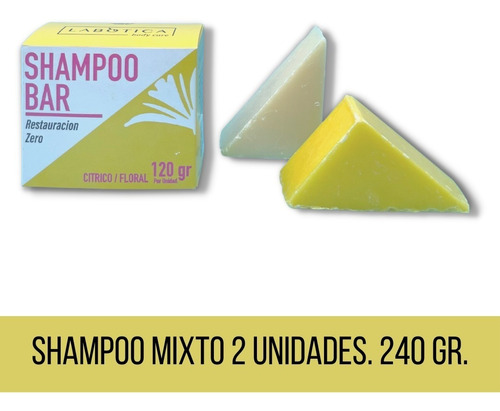 Imagen 1 de 9 de Pack Uno Shampoo Solido Sin Detergentes La Botica Eco