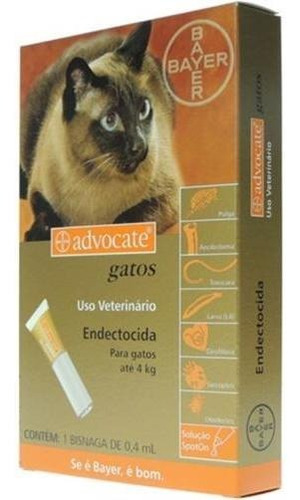 Elanco Advocate Bisnagas Gato - 1 kg - 4 kg - Unidade - 1