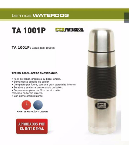 Termo Waterdog Acero X 1l